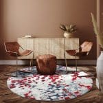 Home,Interior,With,Ethnic,Boho,Decoration,,Living,Room,In,Brown